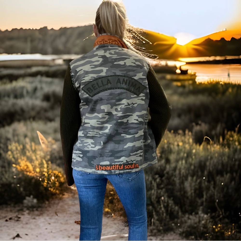 Up-cycle custom made military jacket by Revival